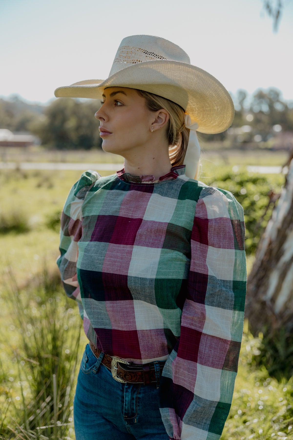 Brooke - Green, Red & Navy Check