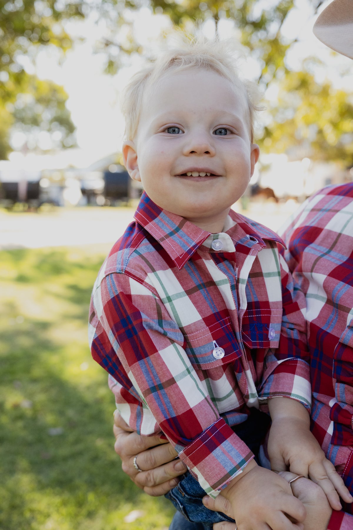 Boys' Shirt - Red Check