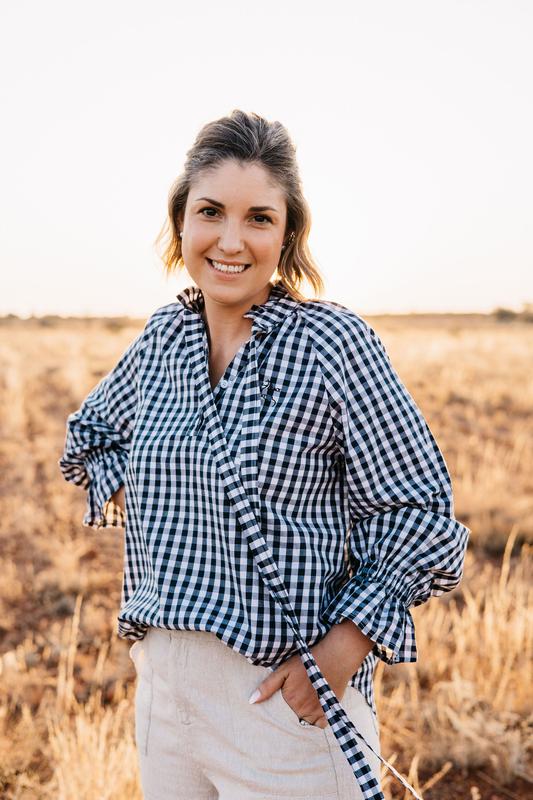 Gabby - Navy & White Gingham