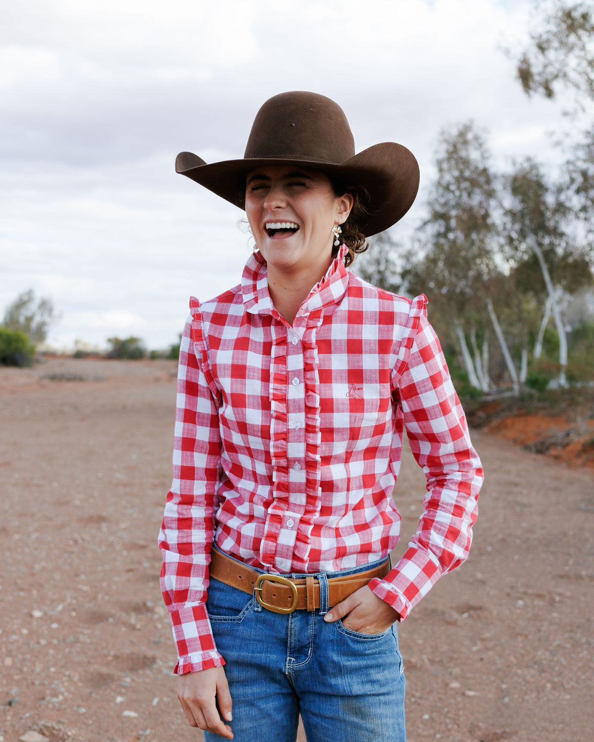 Sara Shirt - Red Check