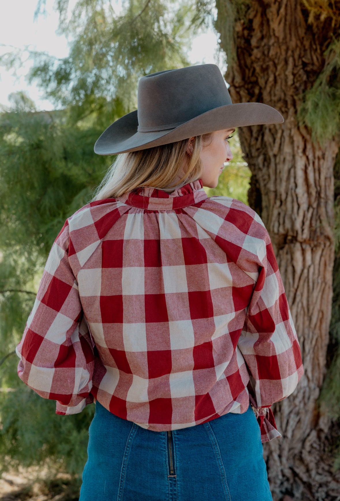 Gabby - Red Gingham
