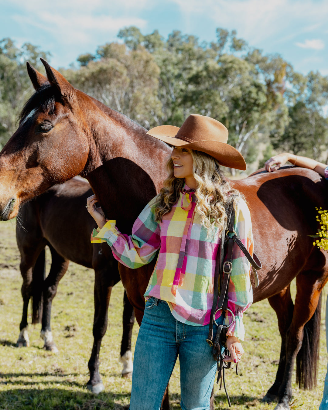 Gabby - Rainbow Check