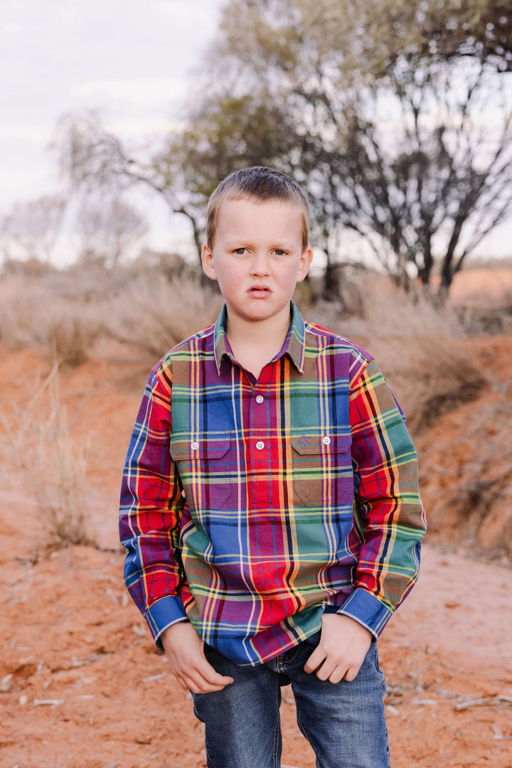 Boys - Rainbow check