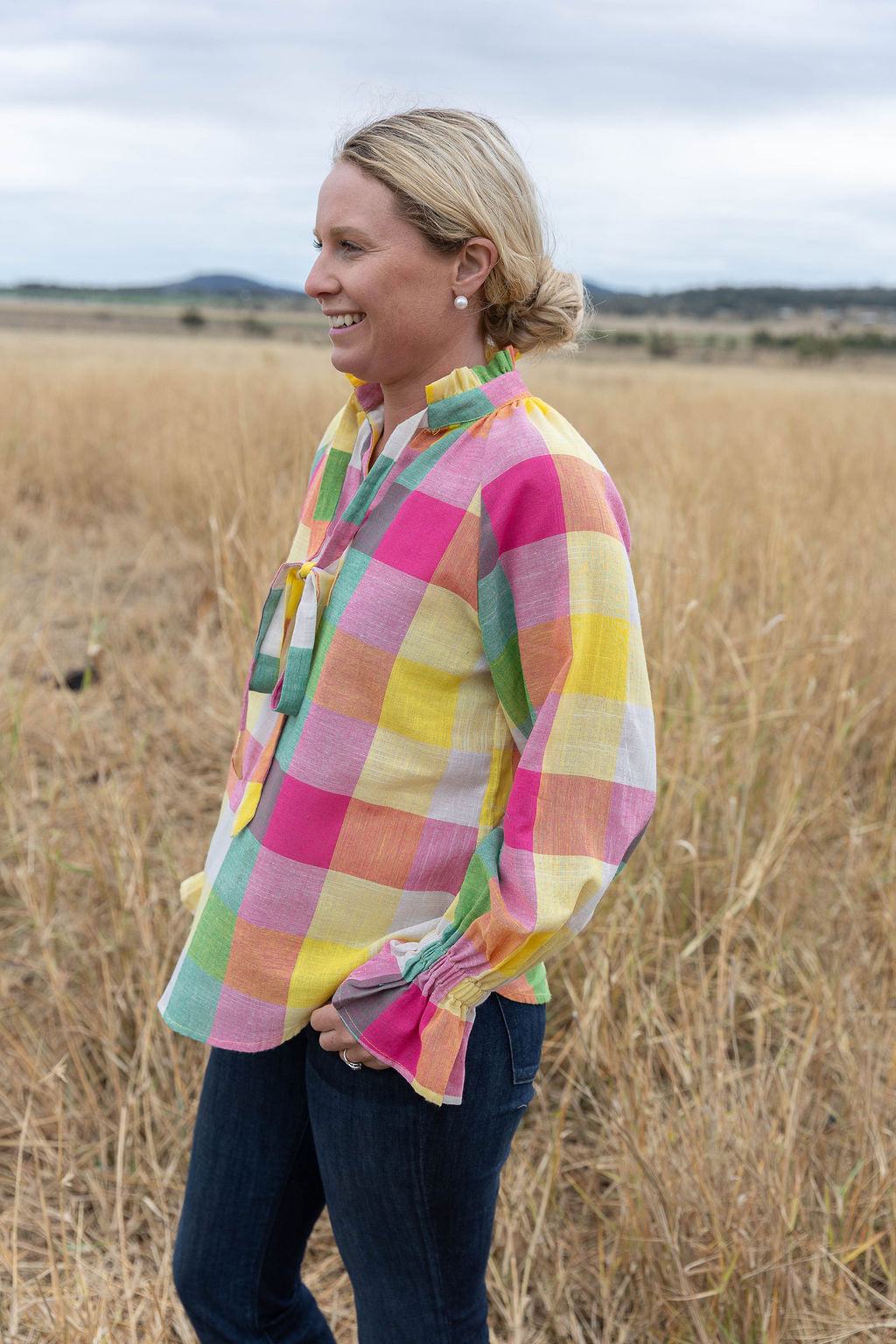 Gabby - Rainbow Check