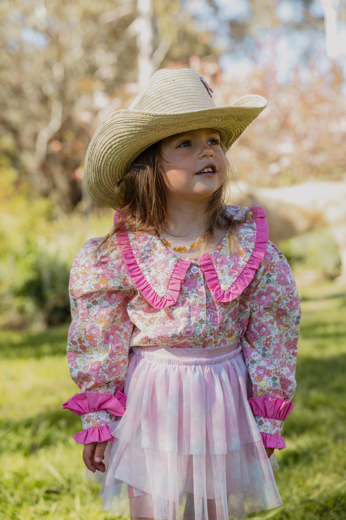 Girls Clementine - Pink Check
