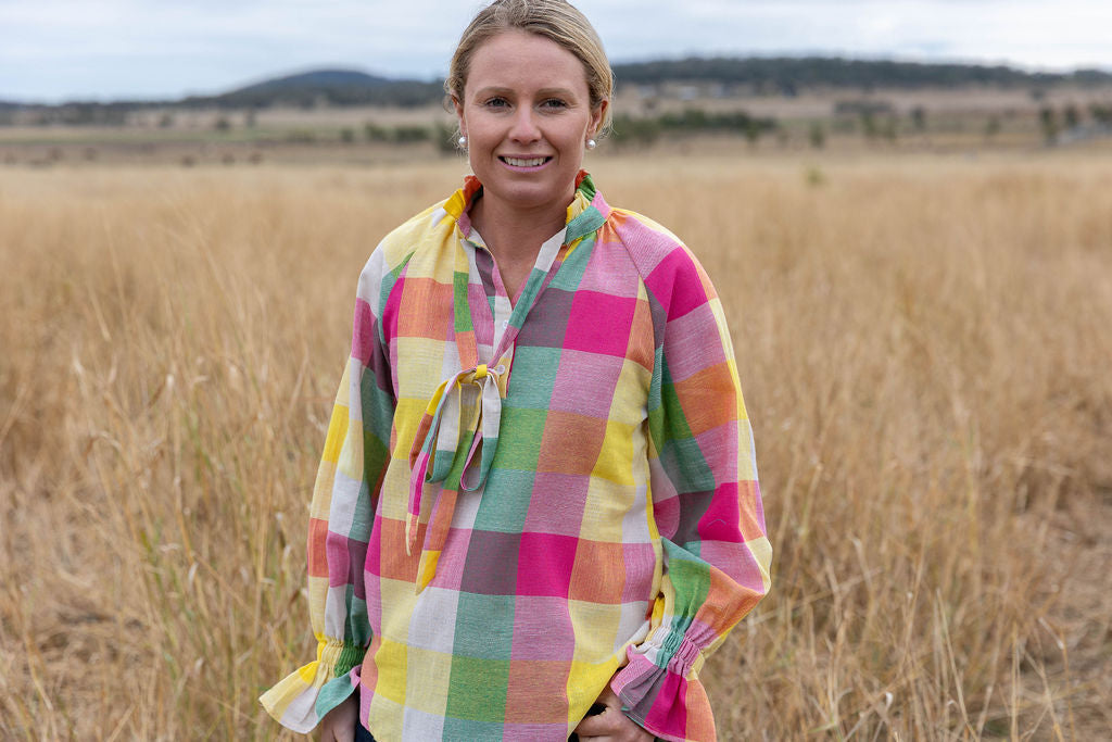 Gabby - Rainbow Check