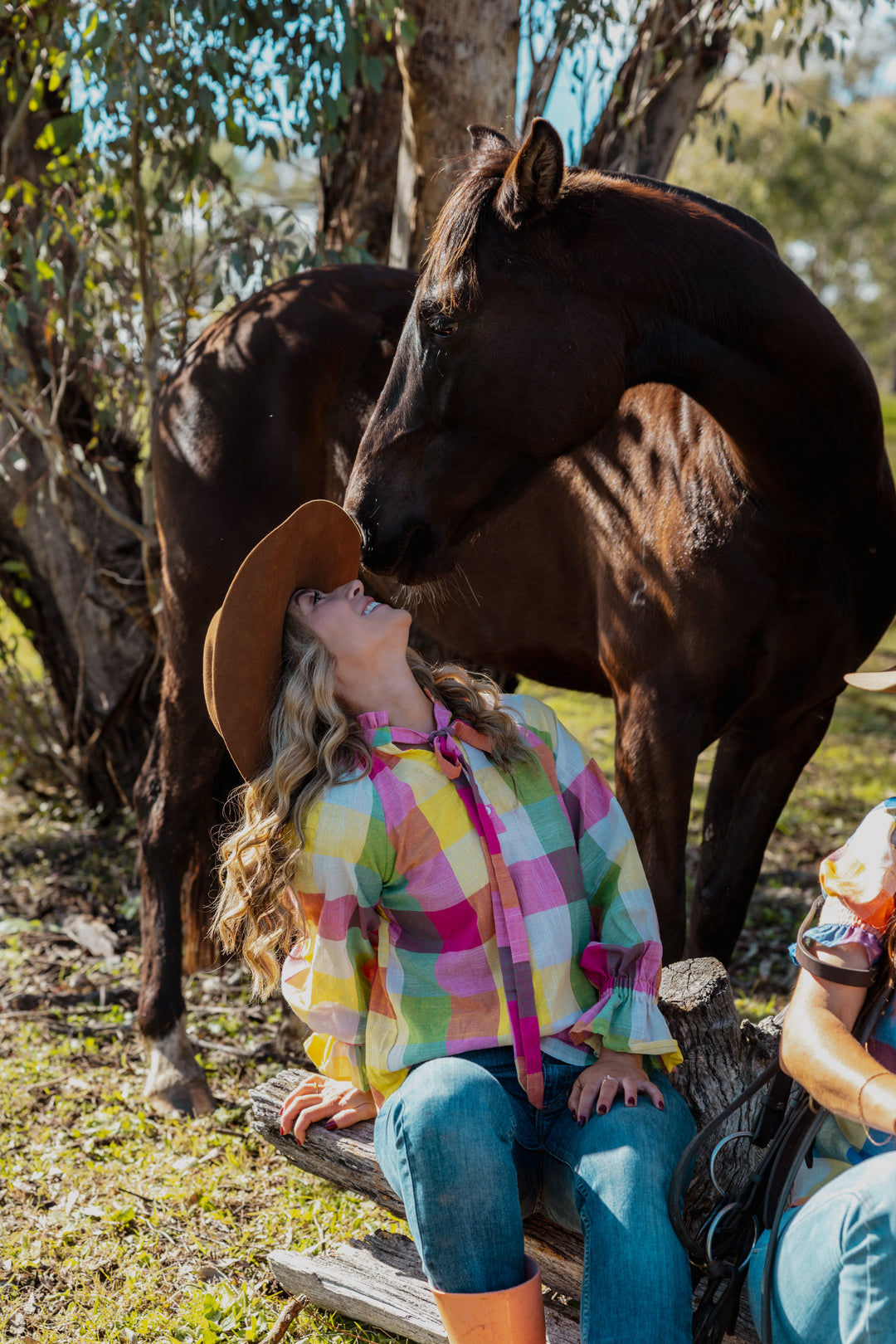 Gabby - Rainbow Check