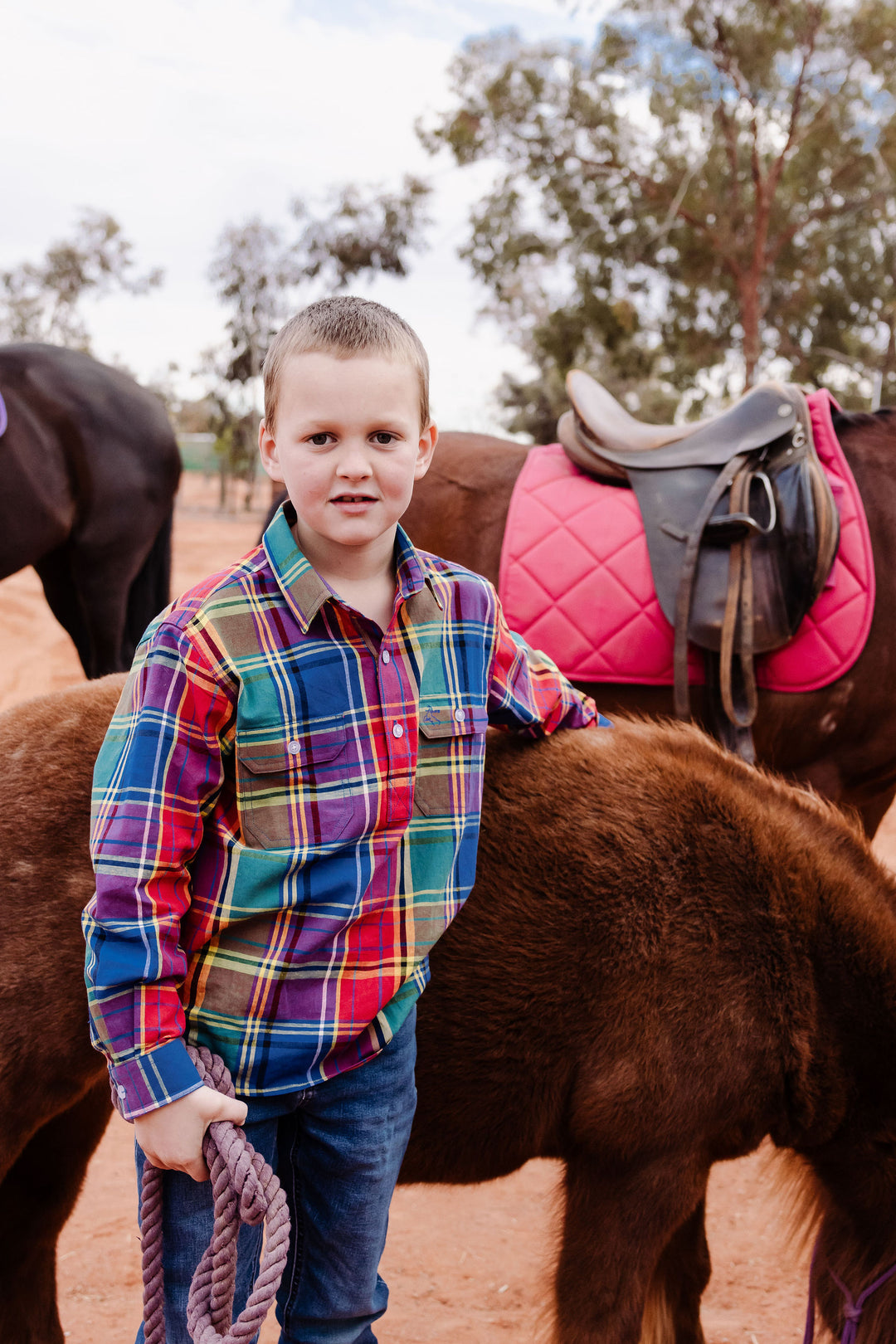 Boys - Rainbow check