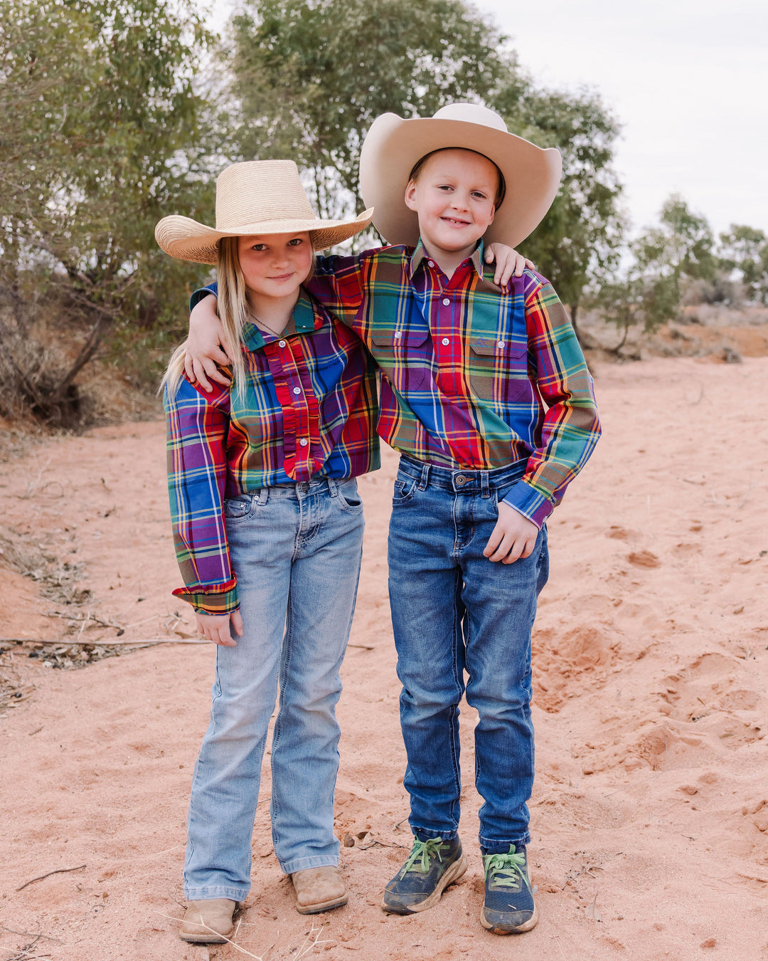 Boys - Rainbow check