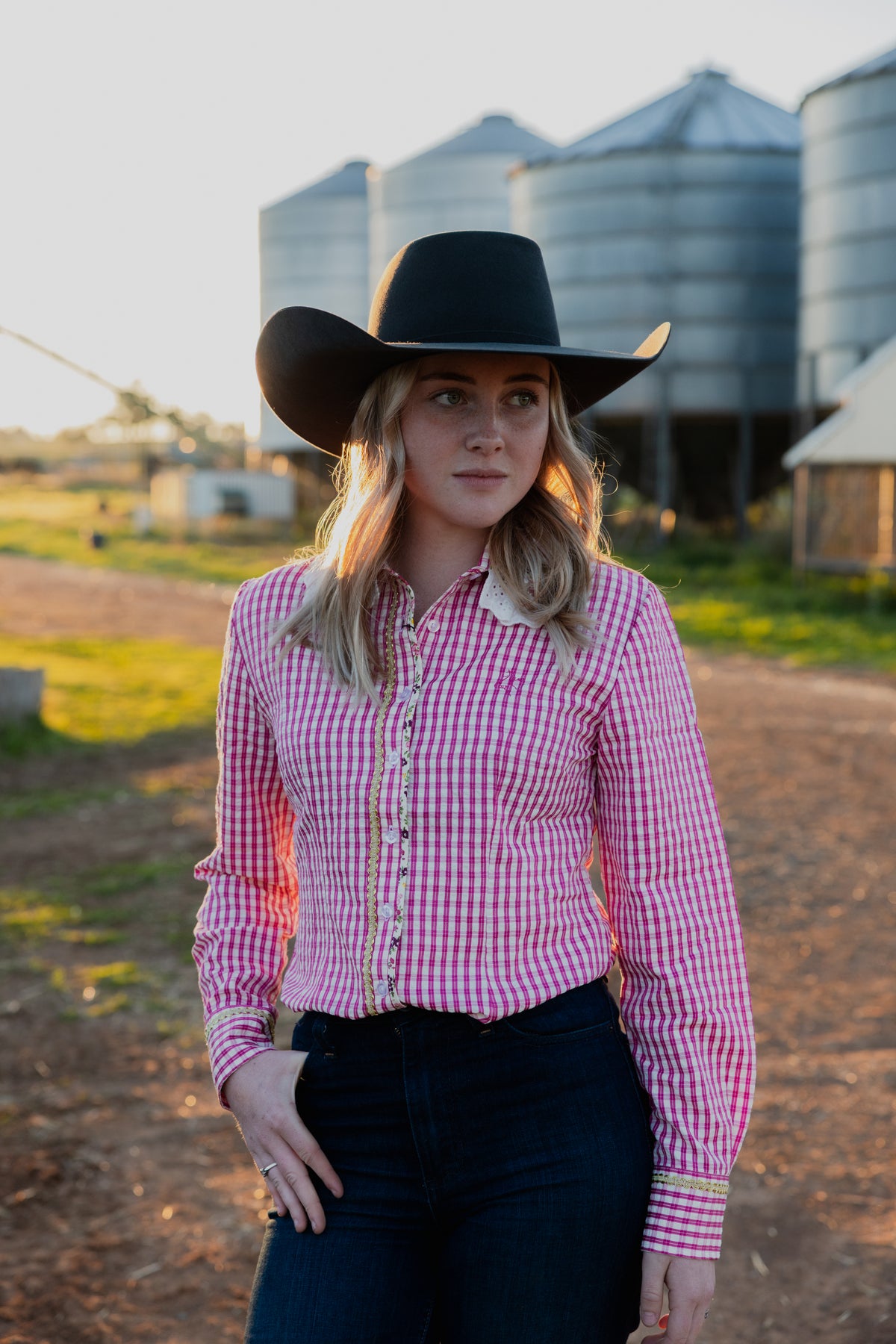The Alice Blouse - Pink Gingham