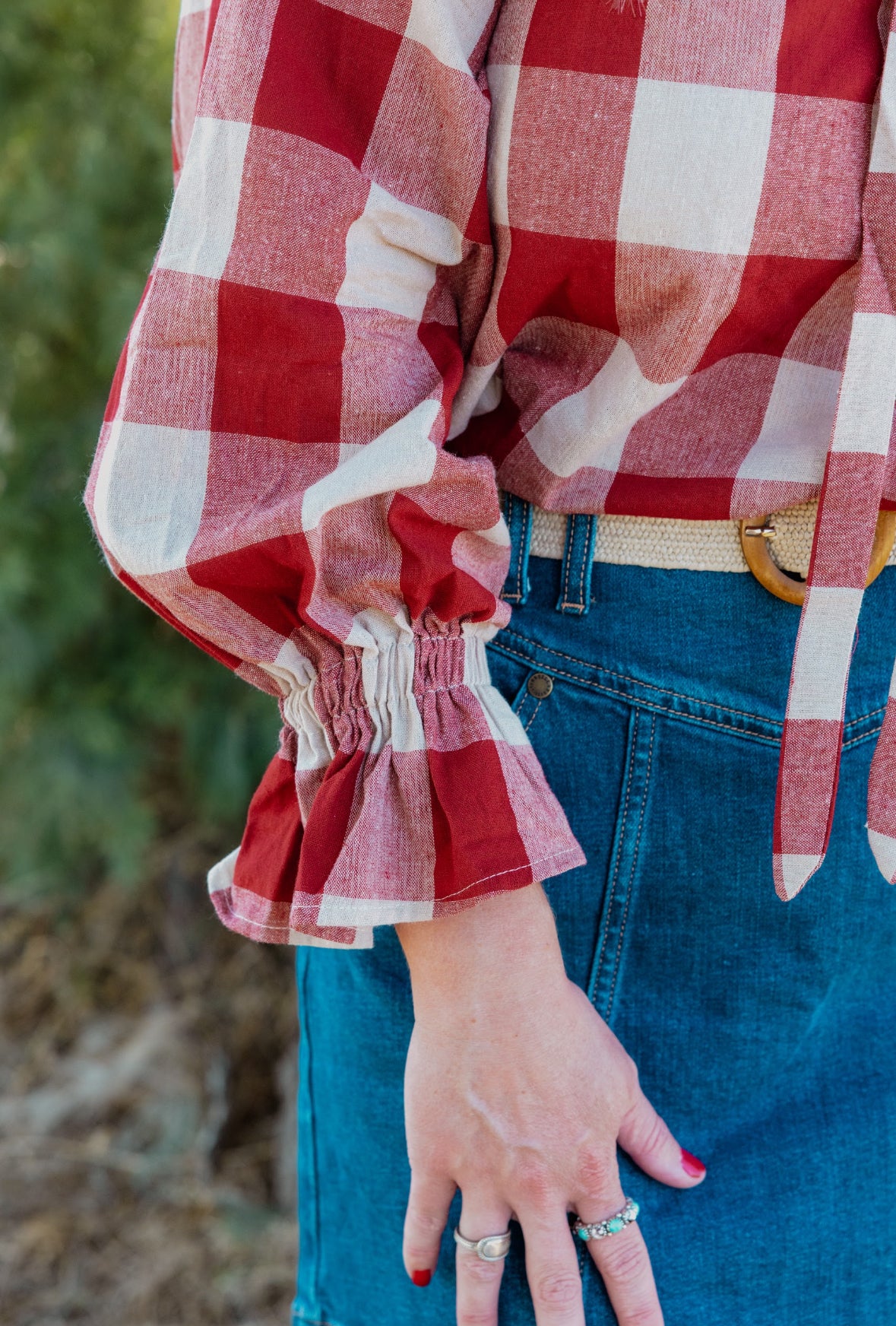 Gabby - Red Gingham