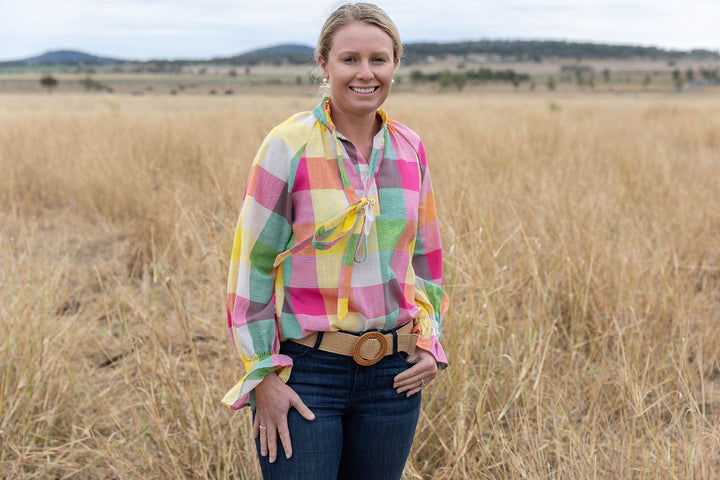 Gabby - Rainbow Check