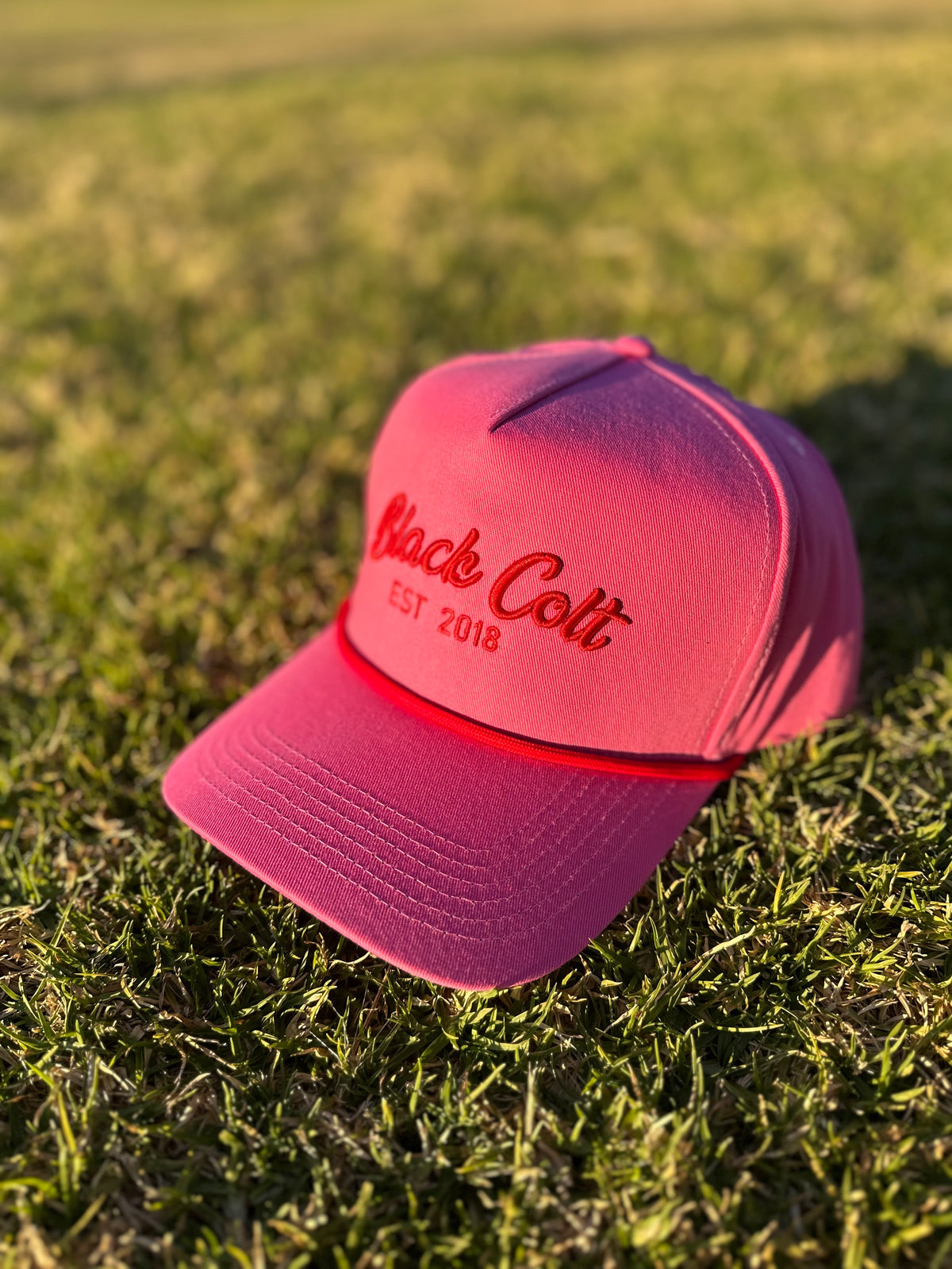 American Style Trucker Cap - Red & Hot Pink