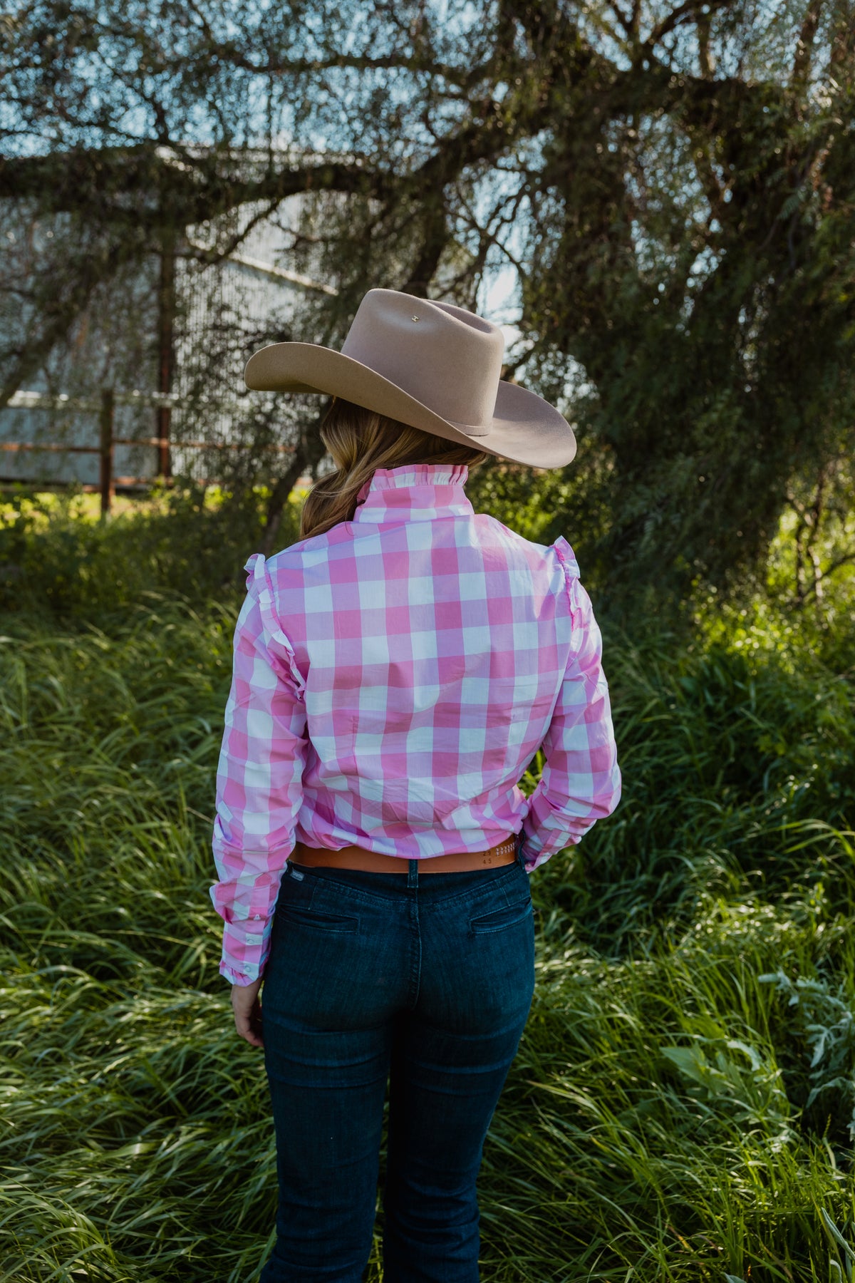 Sara Shirt - Pink Check
