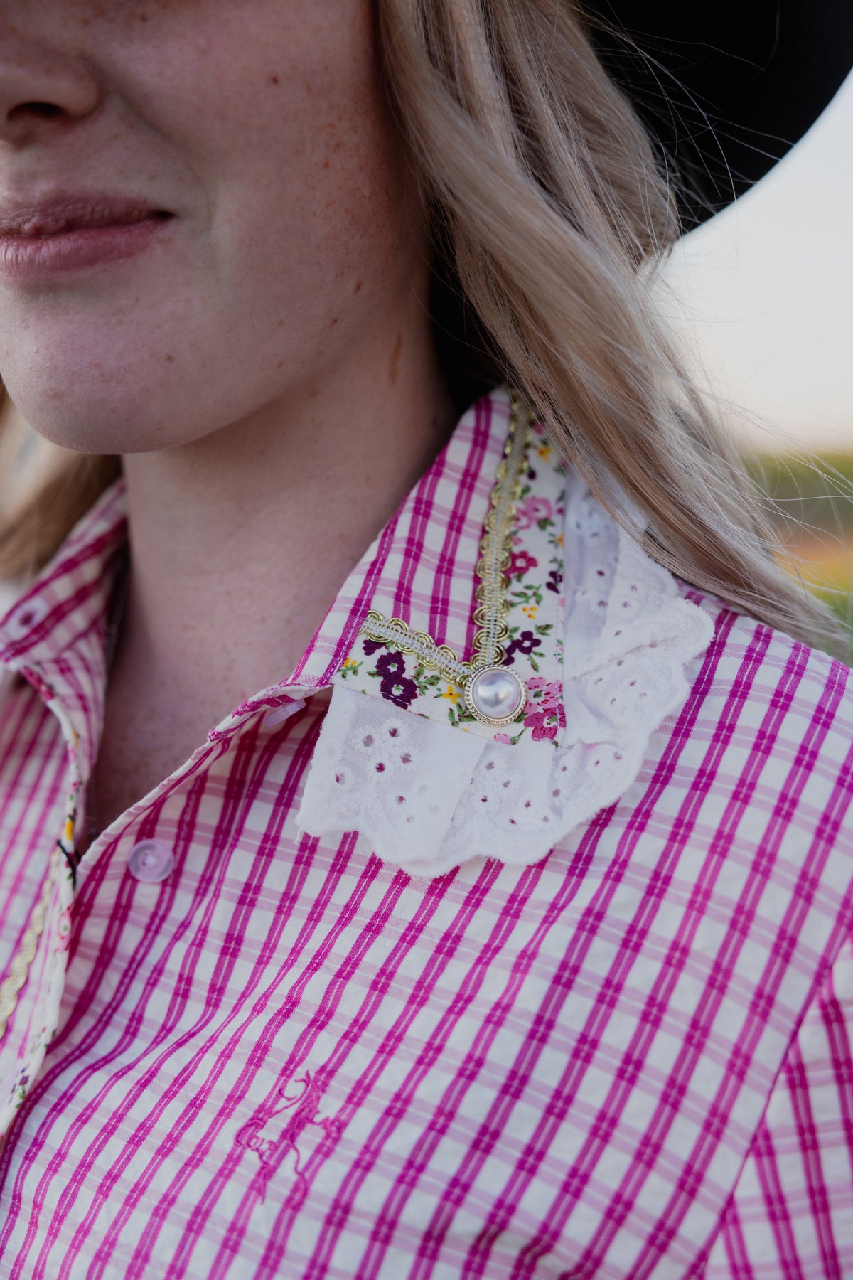 The Alice Blouse - Pink Gingham