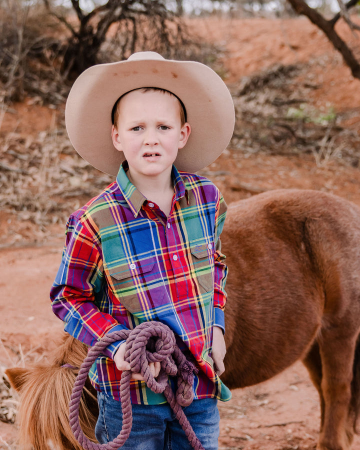 Boys - Rainbow check