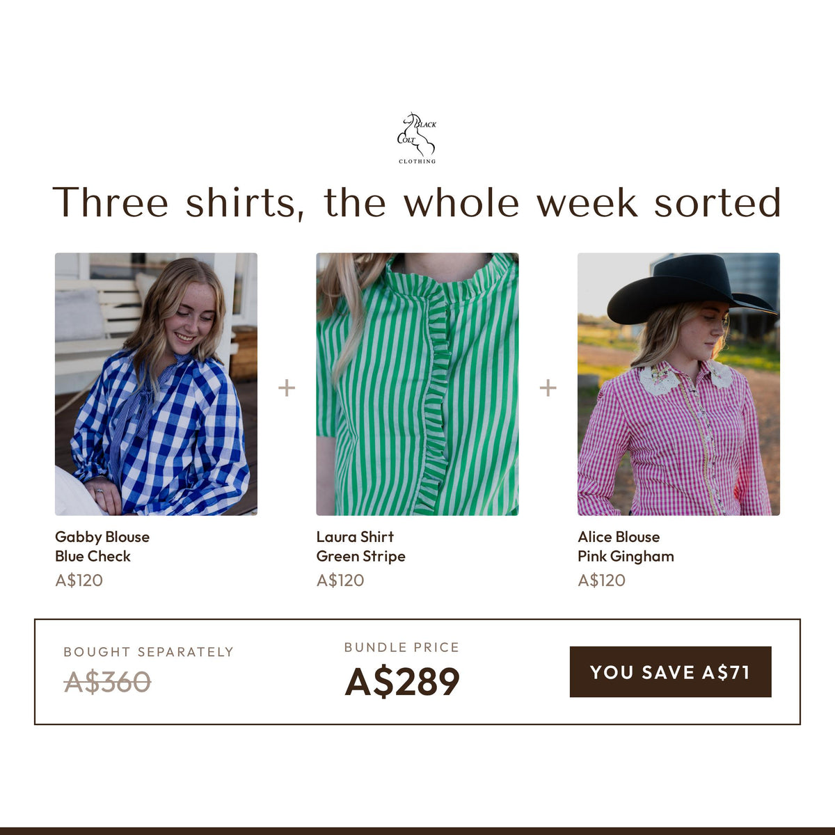The Weekday Shirt Edit - bundle saving