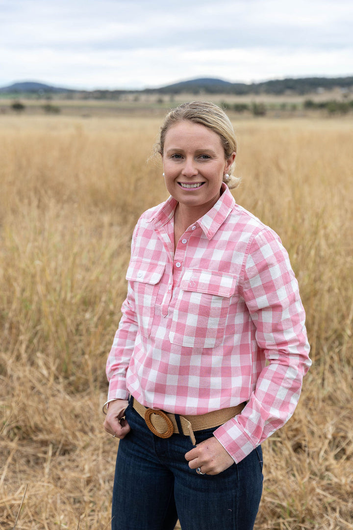 Work Shirt - Pink Gingham