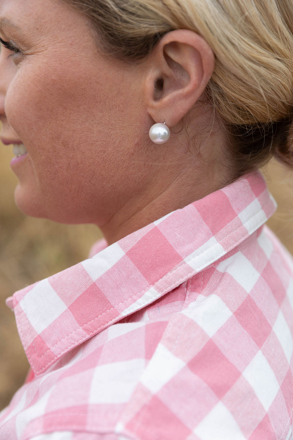 Work Shirt - Pink Gingham
