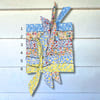 Mini Neckties - Blue & Yellow Florals