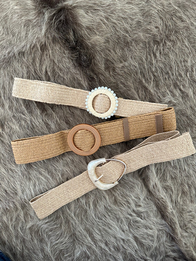 Women’s Braided straw belts