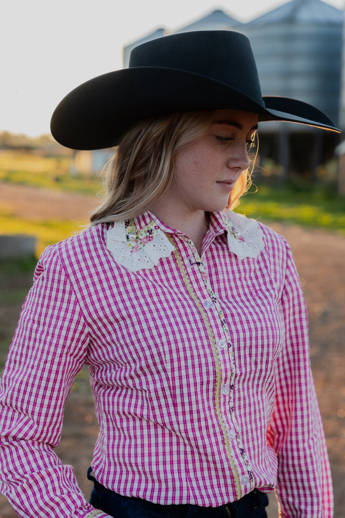 The Alice Blouse - Pink Gingham