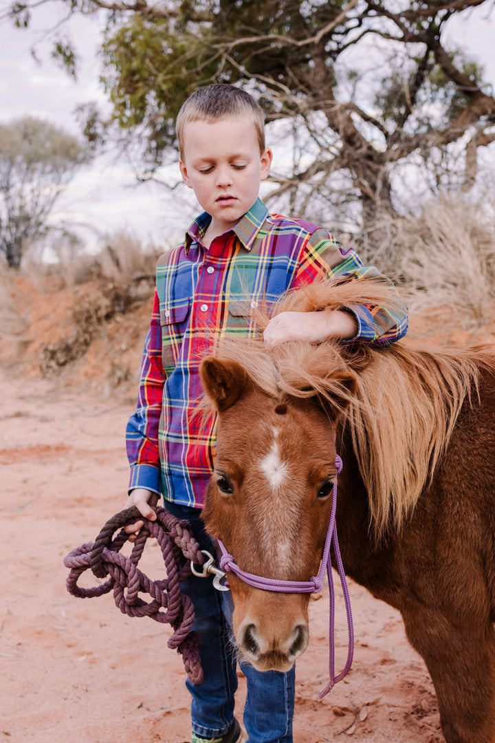 Boys - Rainbow check