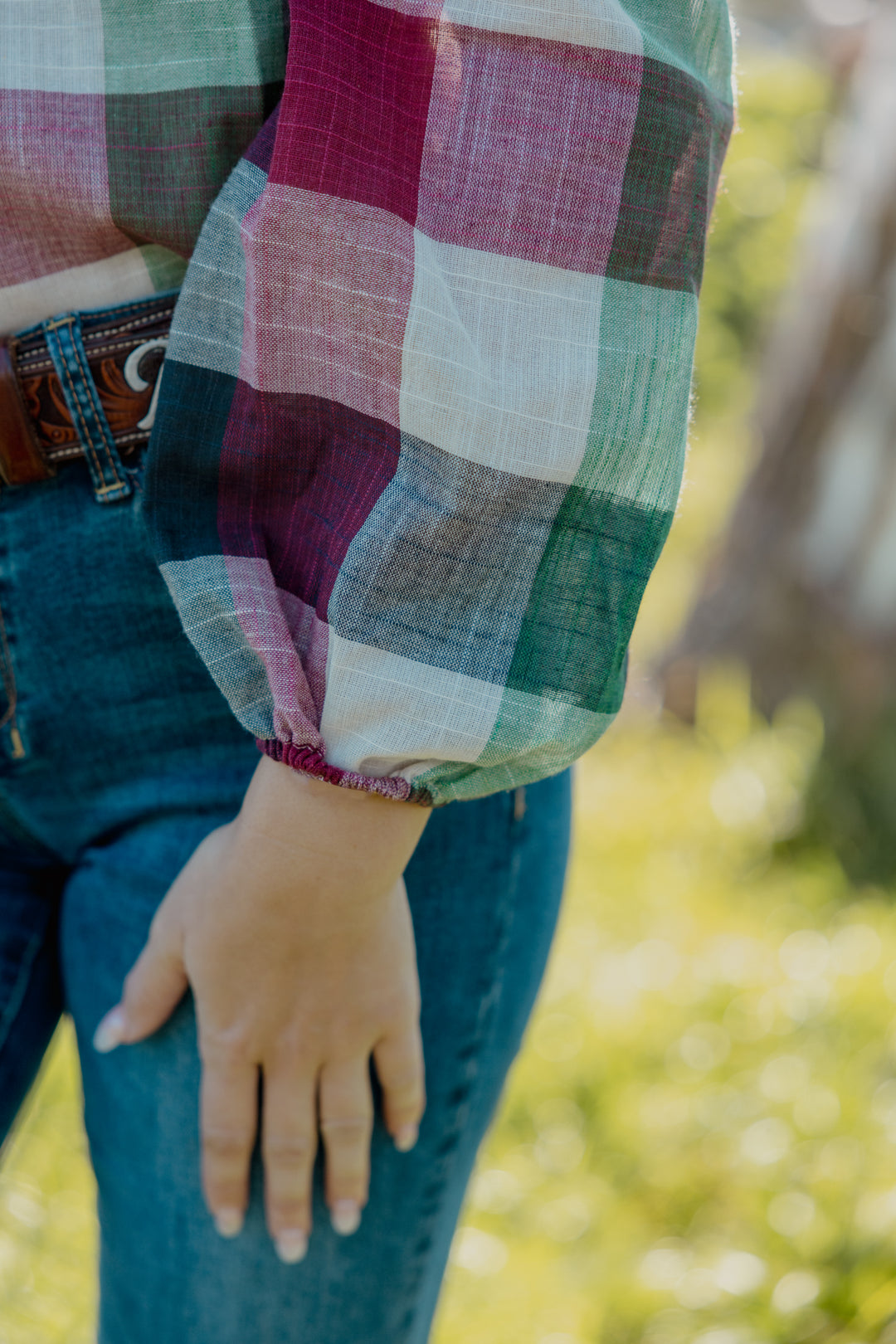 Brooke - Green, Red & Navy Check