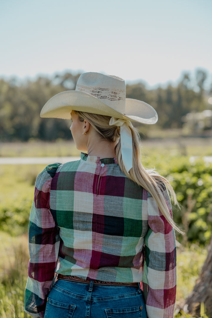 Brooke - Green, Red & Navy Check