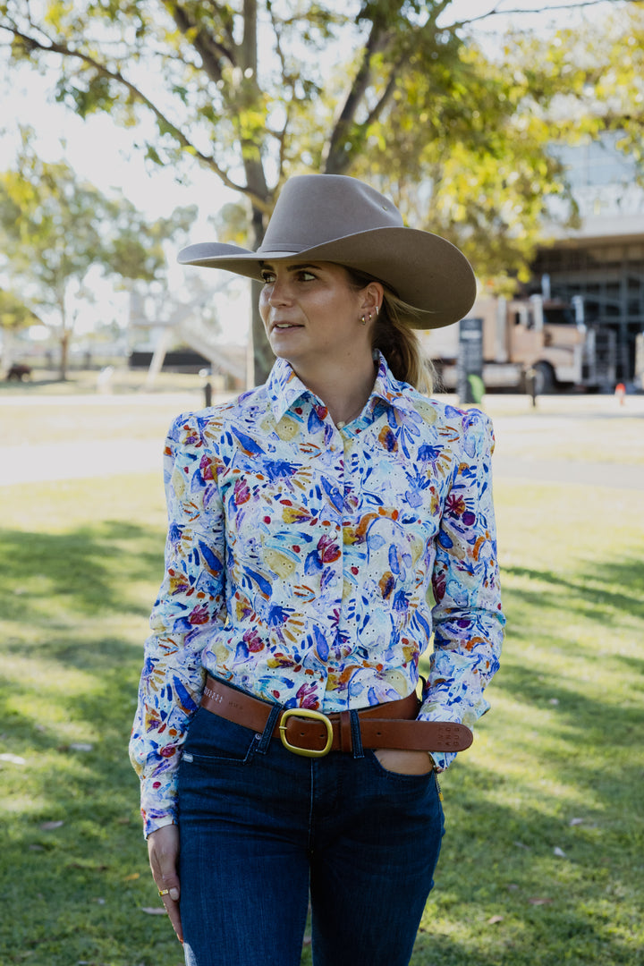 Maggie - Blue Floral Lace