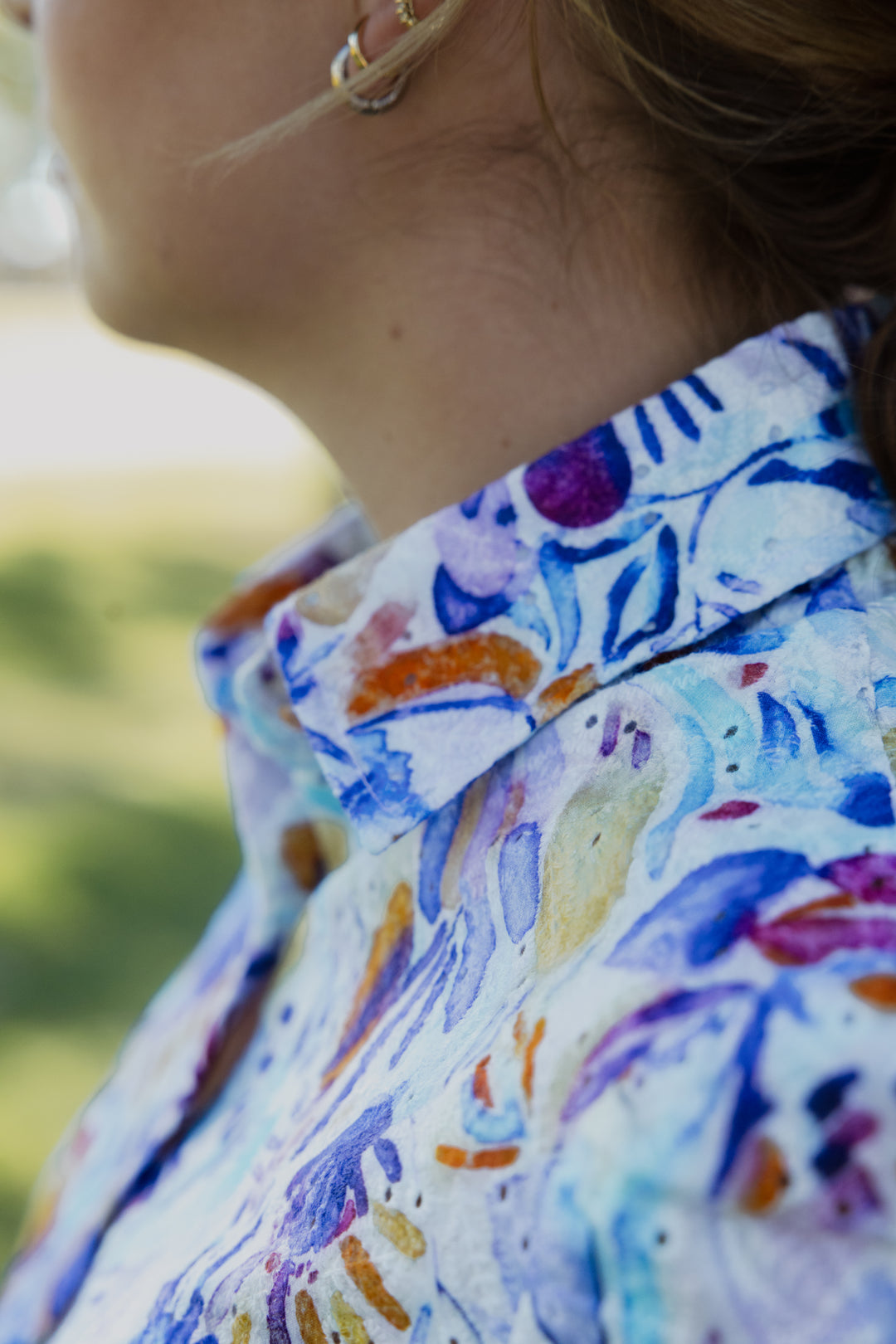 Maggie - Blue Floral Lace