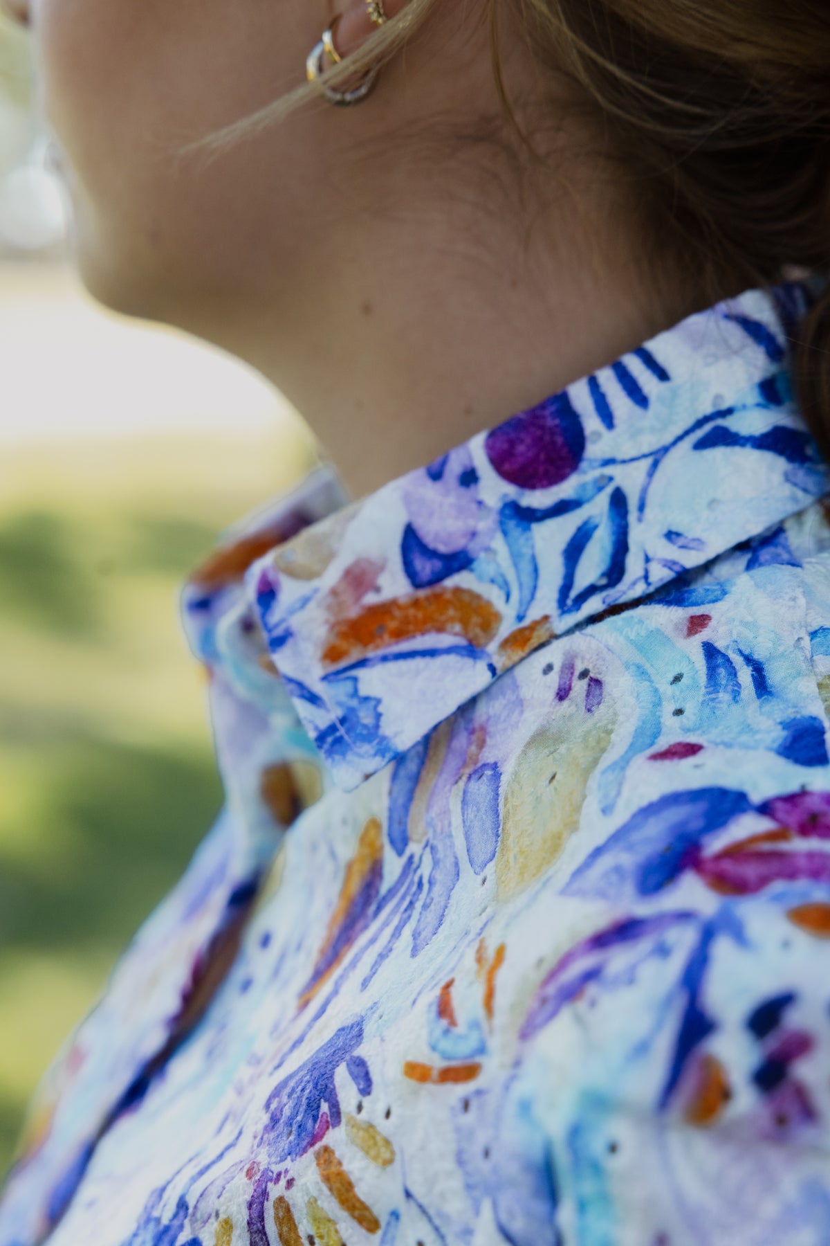 Maggie - Blue Floral Lace