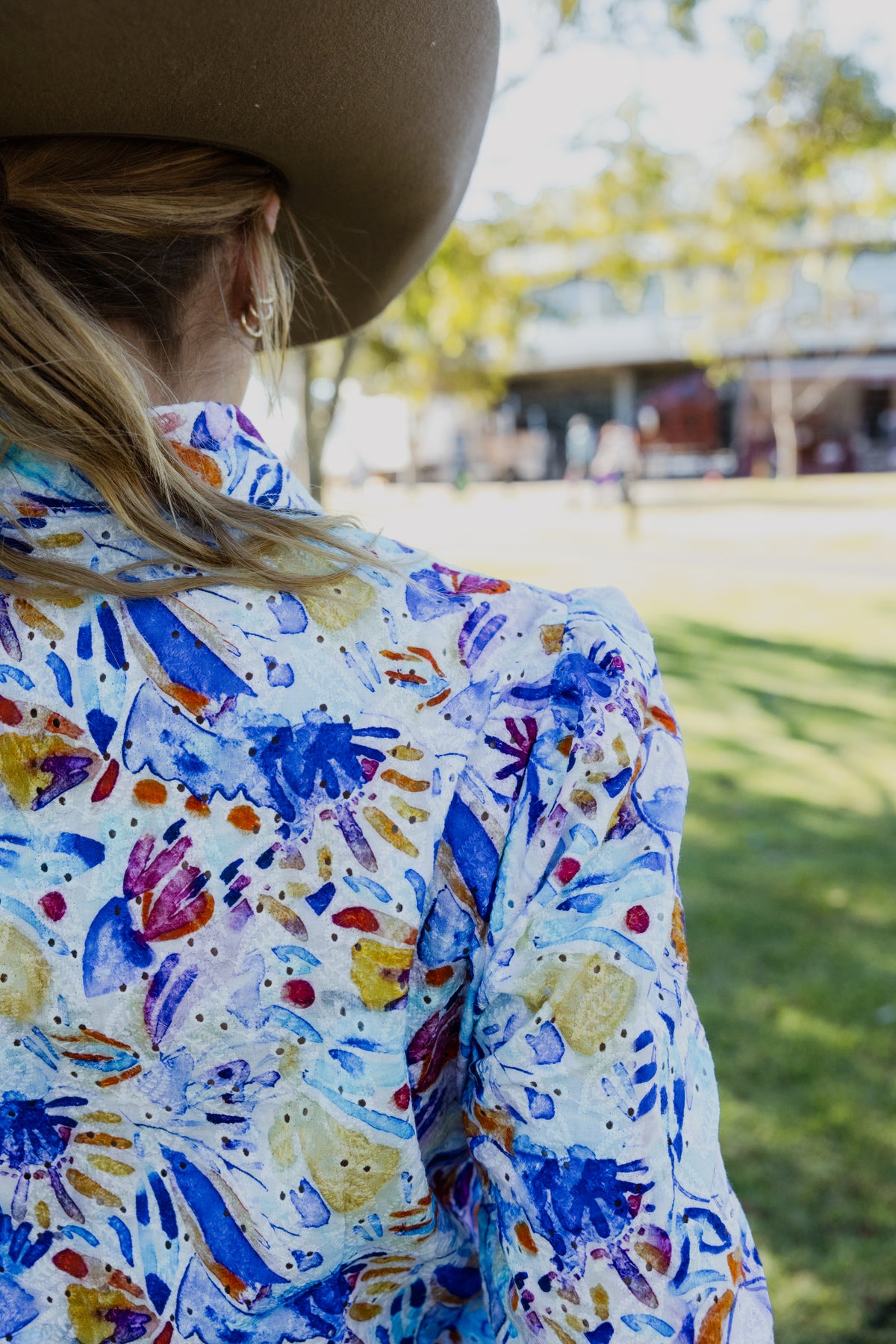 Maggie - Blue Floral Lace