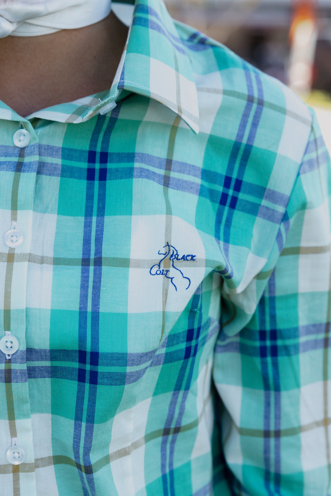 Jane Shirt - Mint Check