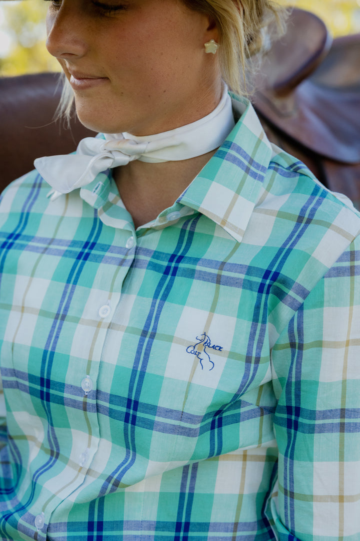 Jane Shirt - Mint Check