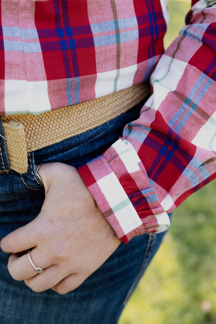 Kirby Shirt - Red Check