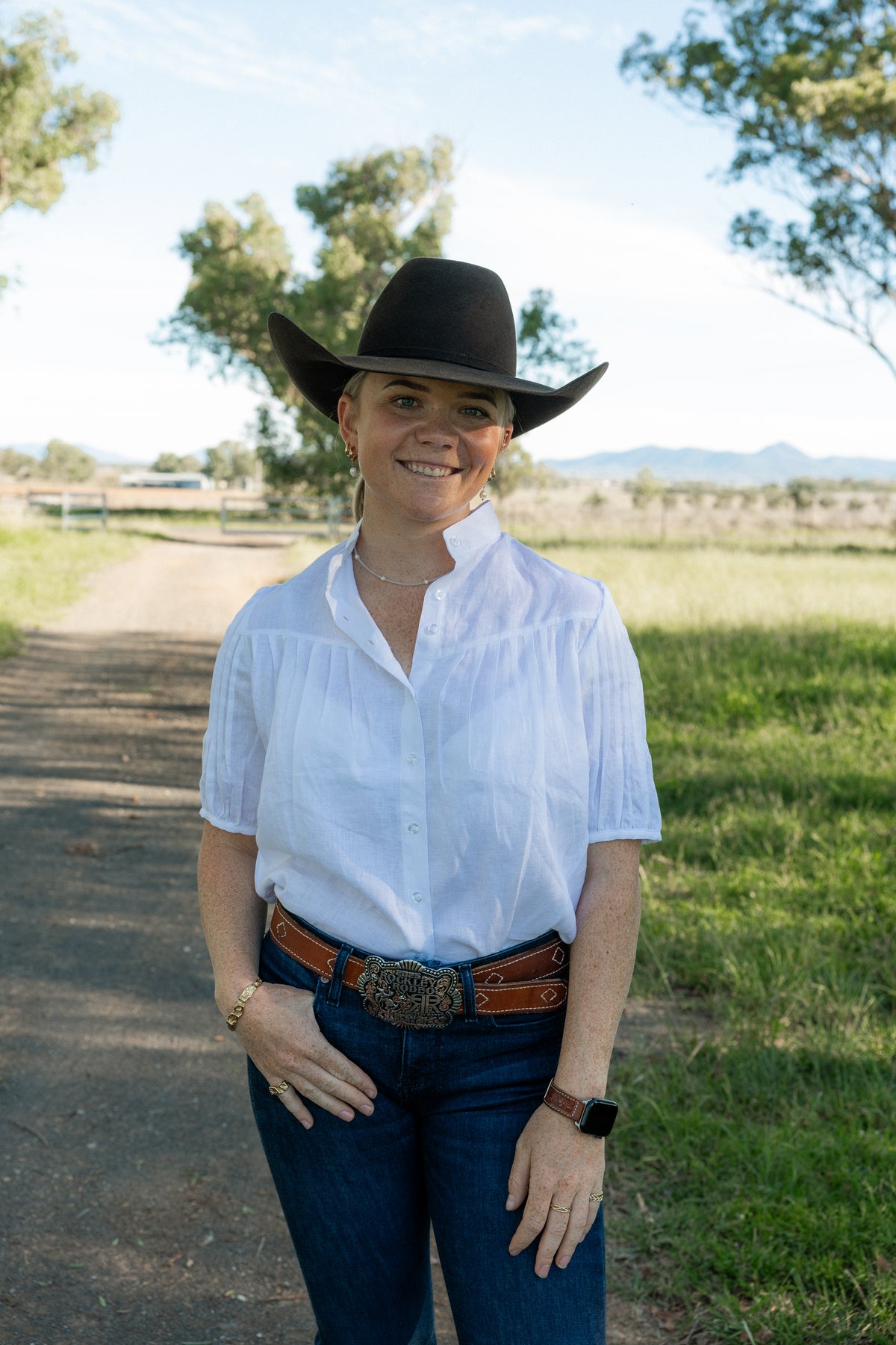 Ava Shirt - White Linen