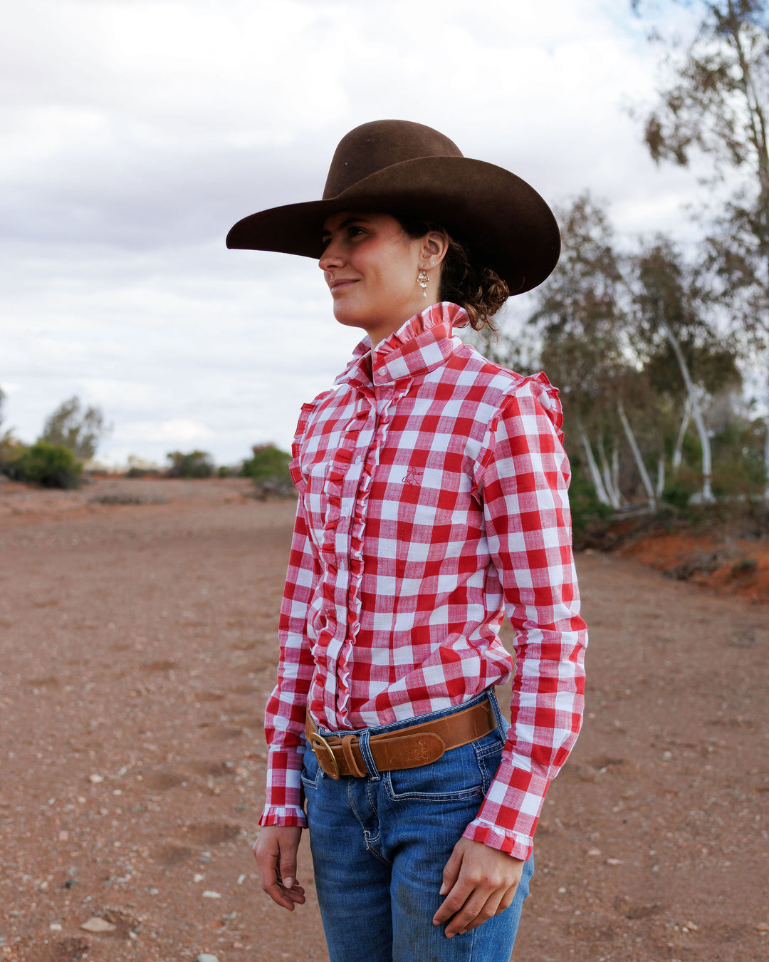 Sara Shirt - Red Check