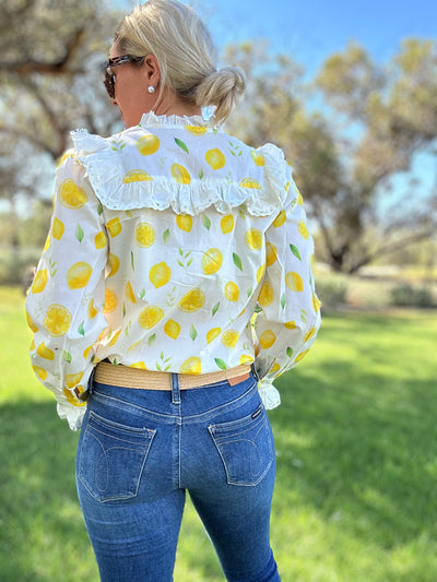 Sophie Lemon Squash Shirt – Fresh, Feminine, and Fun!