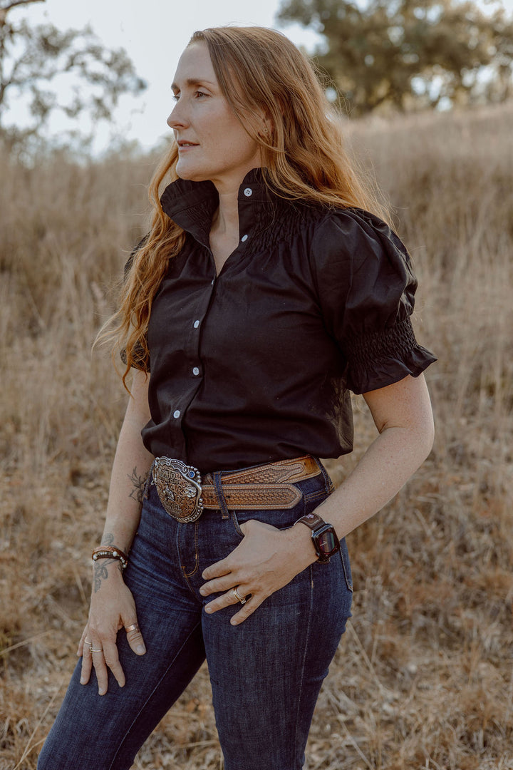 Women's Short Sleeve Shirt - Black
