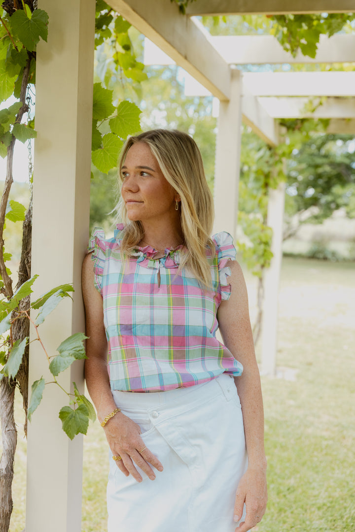 Dobby Shirt - Pink Plaid