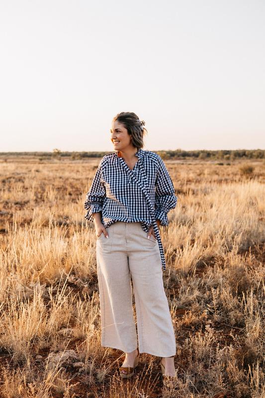 Gabby - Navy & White Gingham