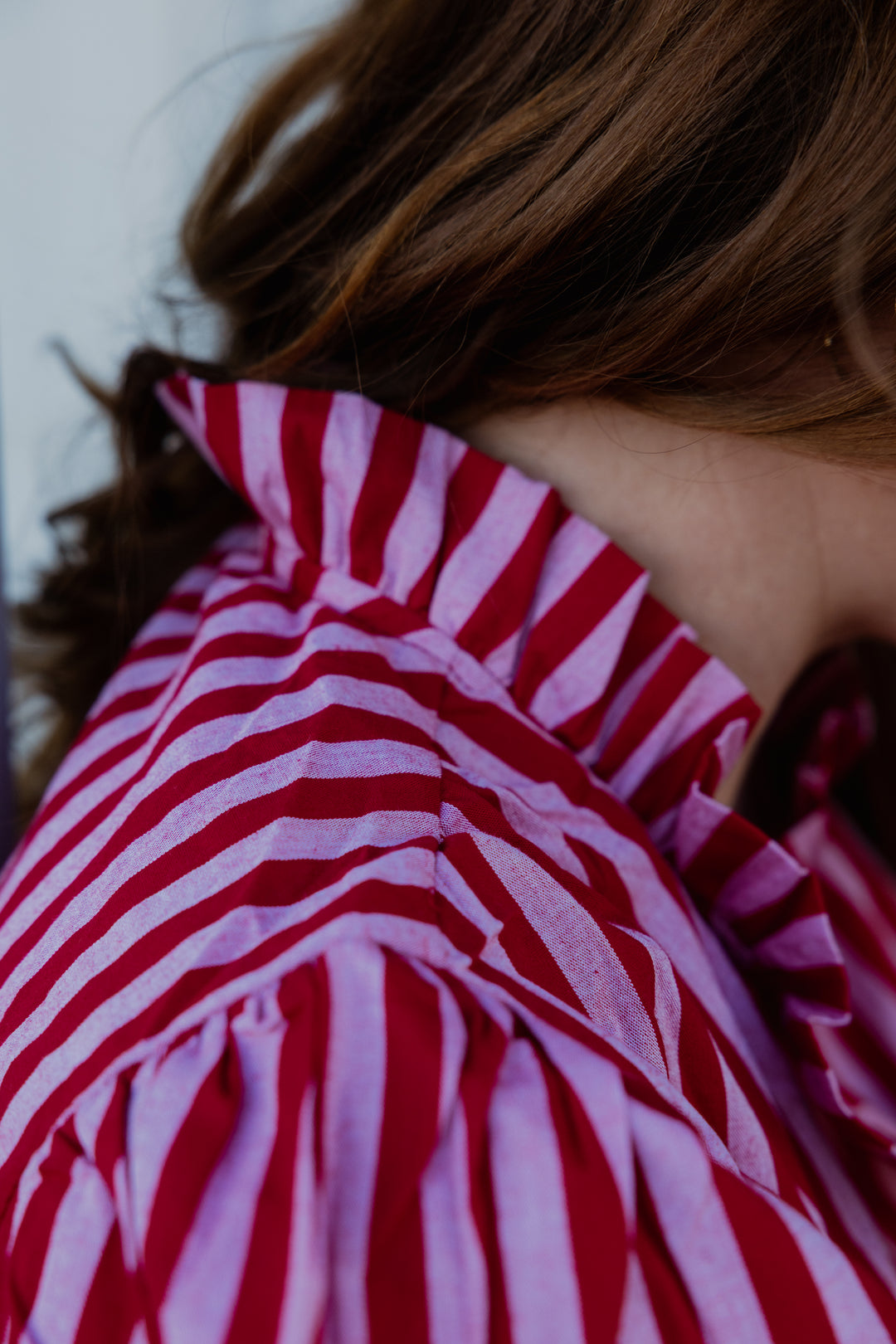 Laura Shirt - Pink & Red Stripe  - PRE ORDER NOW AVAILABLE