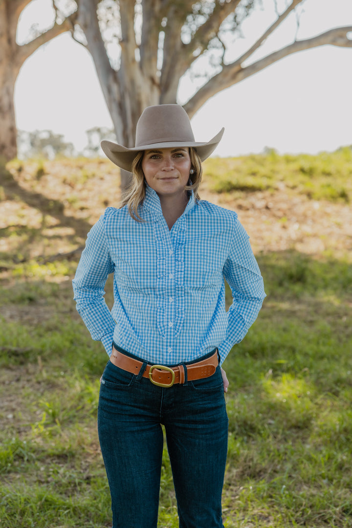 Kirby Shirt - Light Blue Gingham