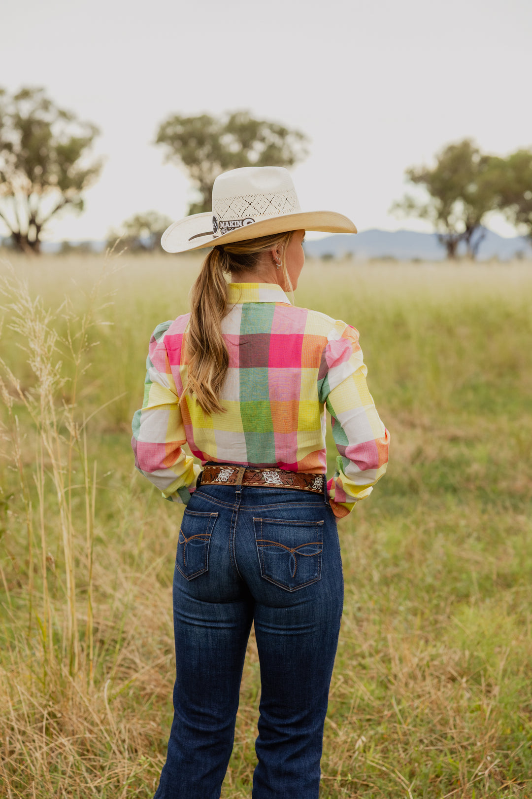 Maggie - Pink & Yellow Check