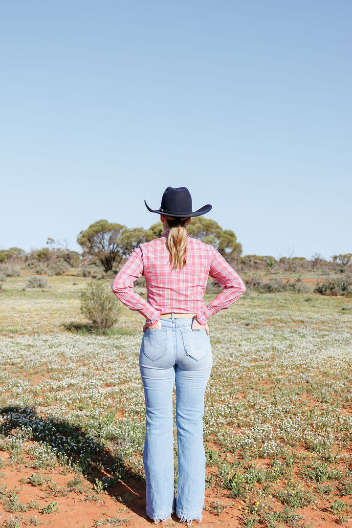 Lilly Shirt - Pink Check