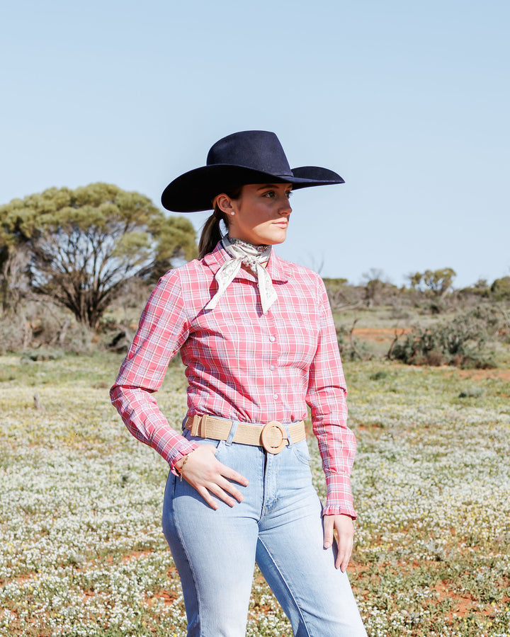 Lilly Shirt - Pink Check