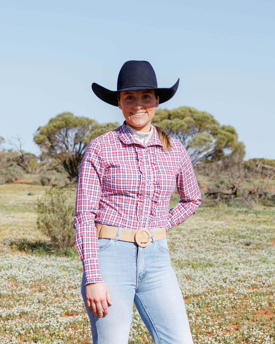 Kirby Shirt - Red & Blue Check