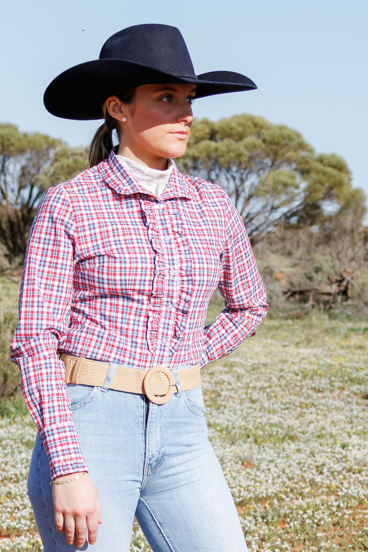 Kirby Shirt - Red & Blue Check