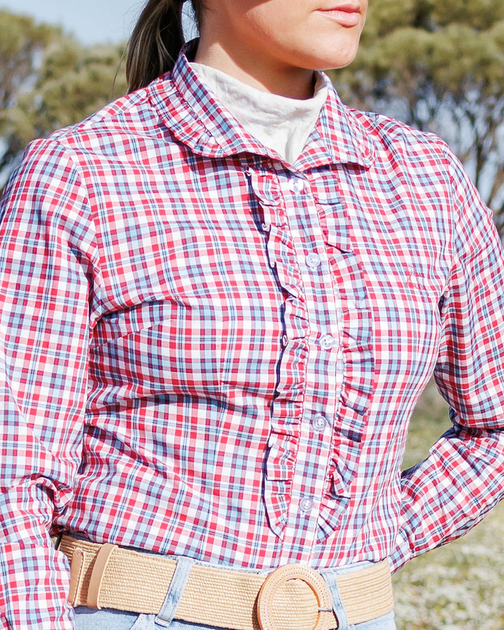 Kirby Shirt - Red & Blue Check